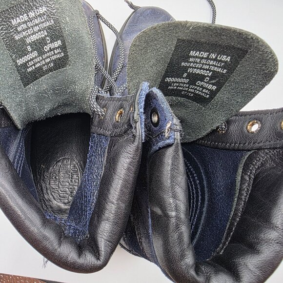 Wolverine 1000 Mile Mens Size 8 Blue Leather Lace Up Boots Casual Vibram Soles - Picture 5 of 14